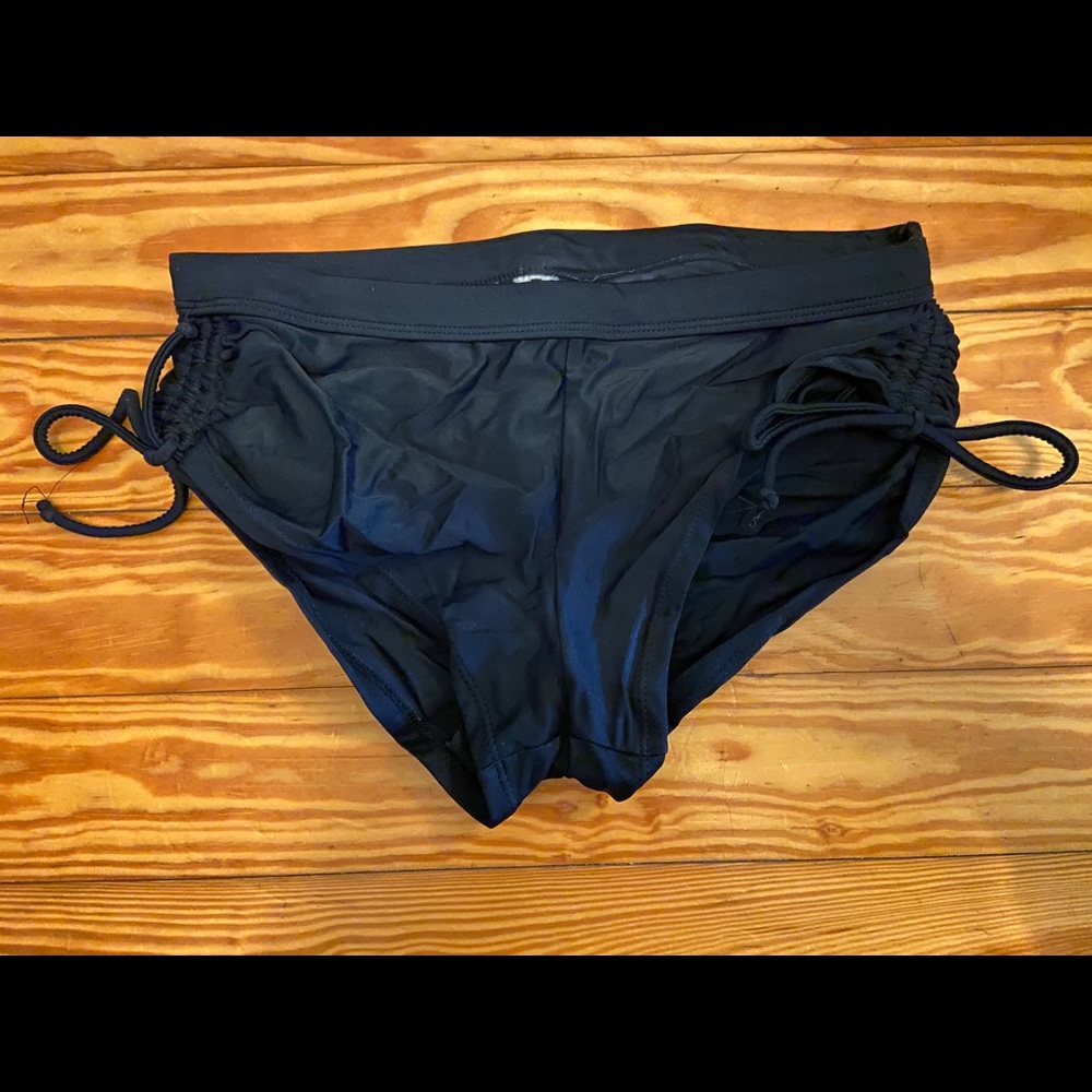 Black Scrunch Swim Bottom